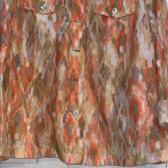 Ruby Rd. Women's Vibrant Patterned Blouse - Picture 5 of 7